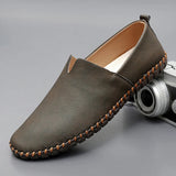 Mocassins Santorini em couro com elegância clássica masculino