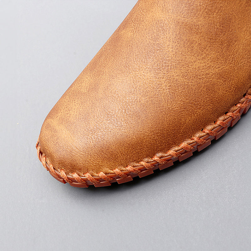 Mocassins Santorini em couro com elegância clássica masculino