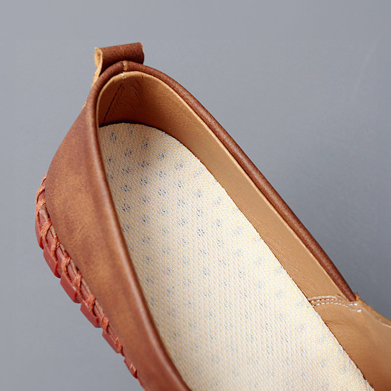Mocassins Santorini em couro com elegância clássica masculino
