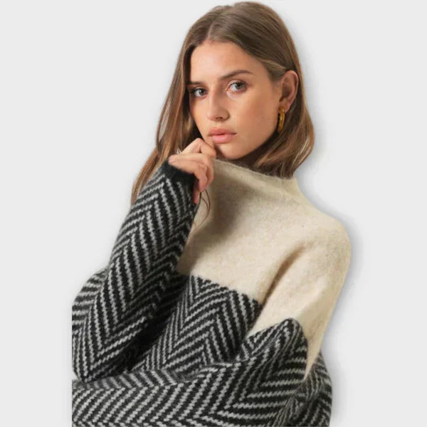 Marta - Suéter Suave de Gola Alta feminino