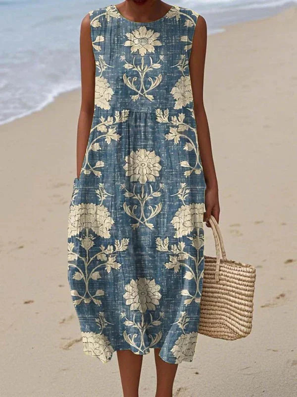 Vestido de algodão feminino