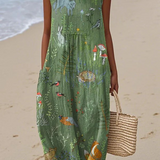 Helena | Vestido Midi Botânico