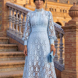 Constança | Vestido Midi Rendado para Cerimónia
