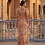 Matilde | Vestido Maxi Floral de Gola Alta