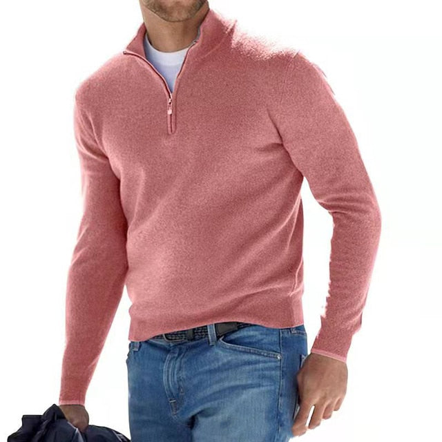 António Augusto - Suéter de Malha Zíper masculino