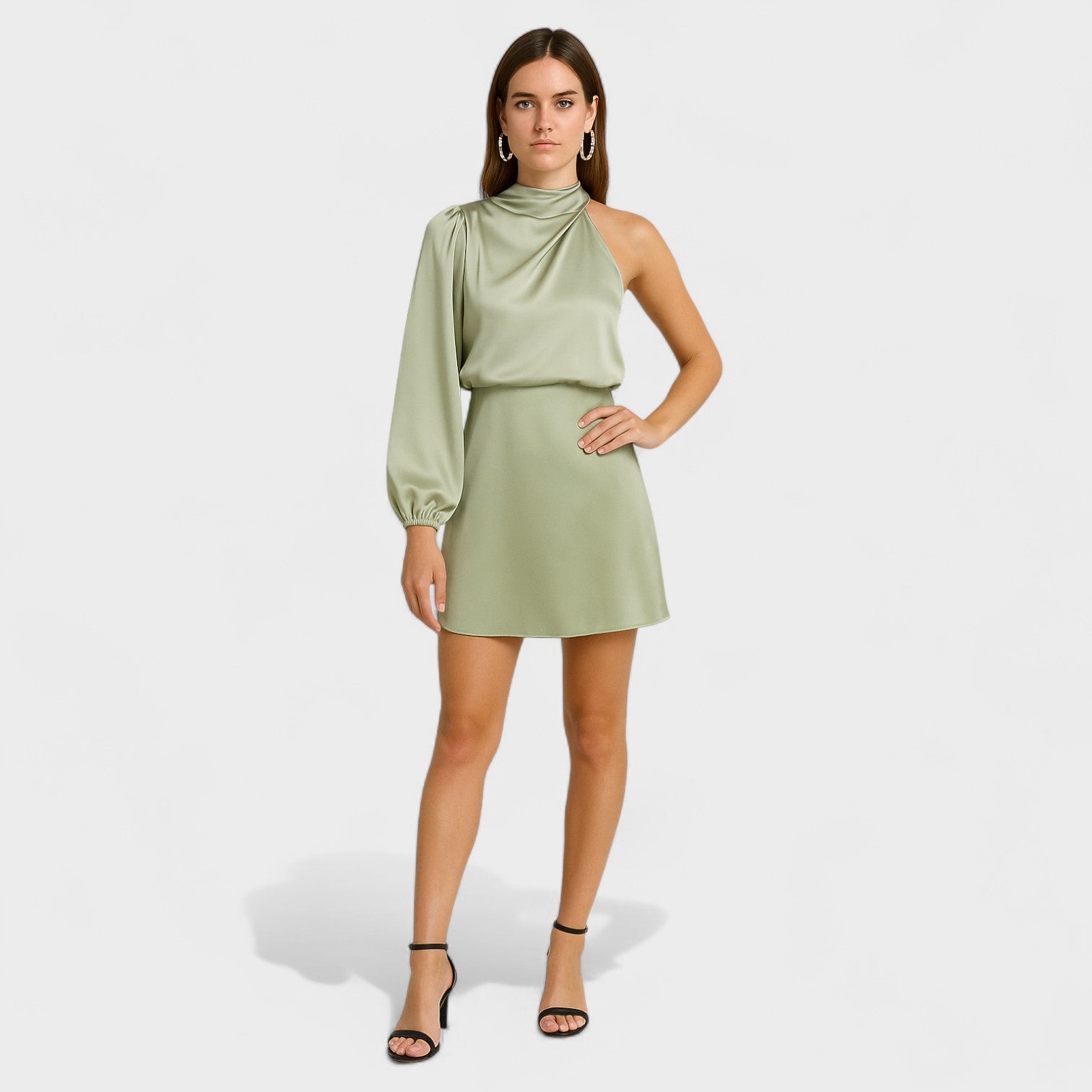 Vestido de Festa Assimétrico feminino