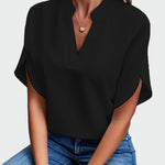 Camisa com estampa drapeada feminino