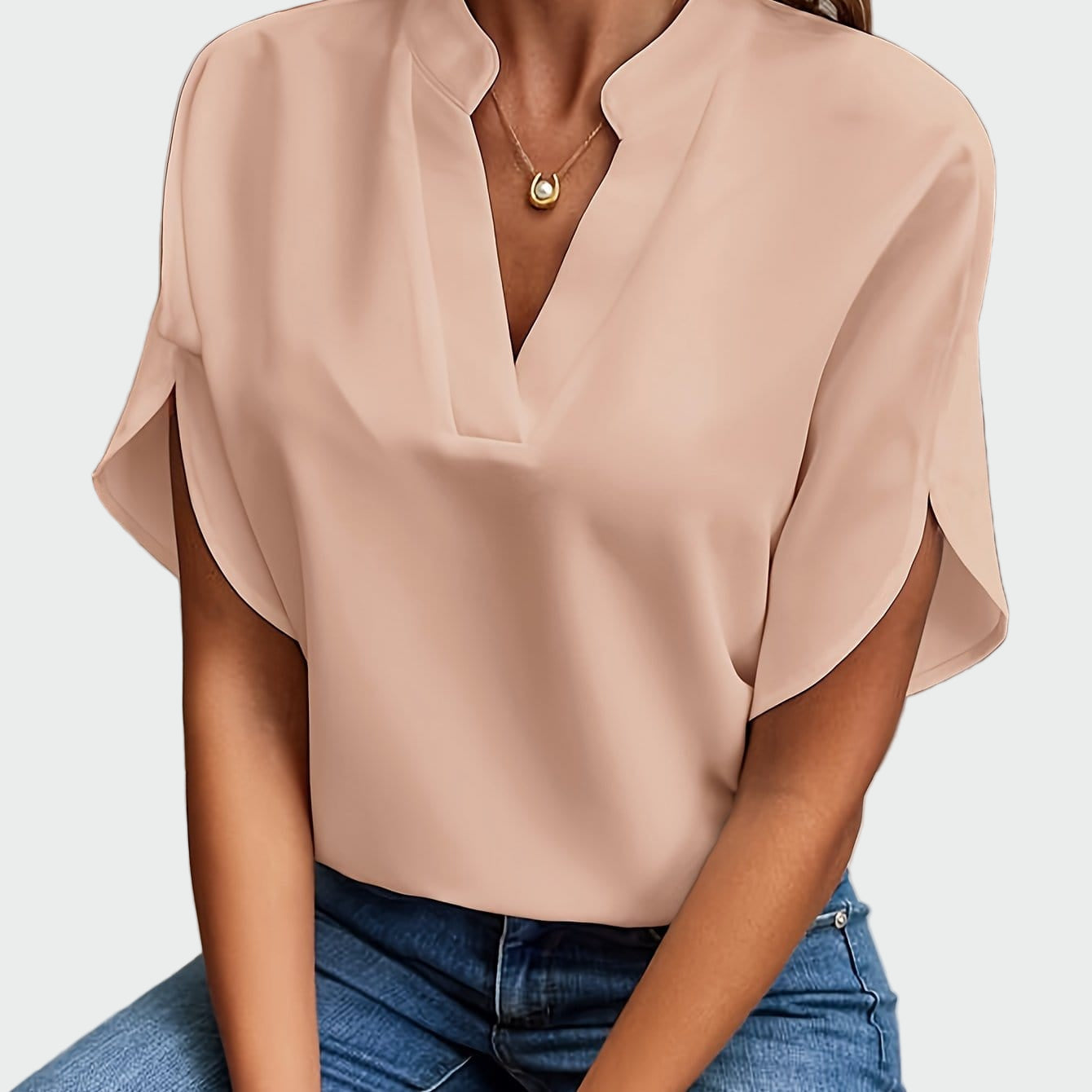 Camisa com estampa drapeada feminino