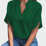 Camisa com estampa drapeada feminino