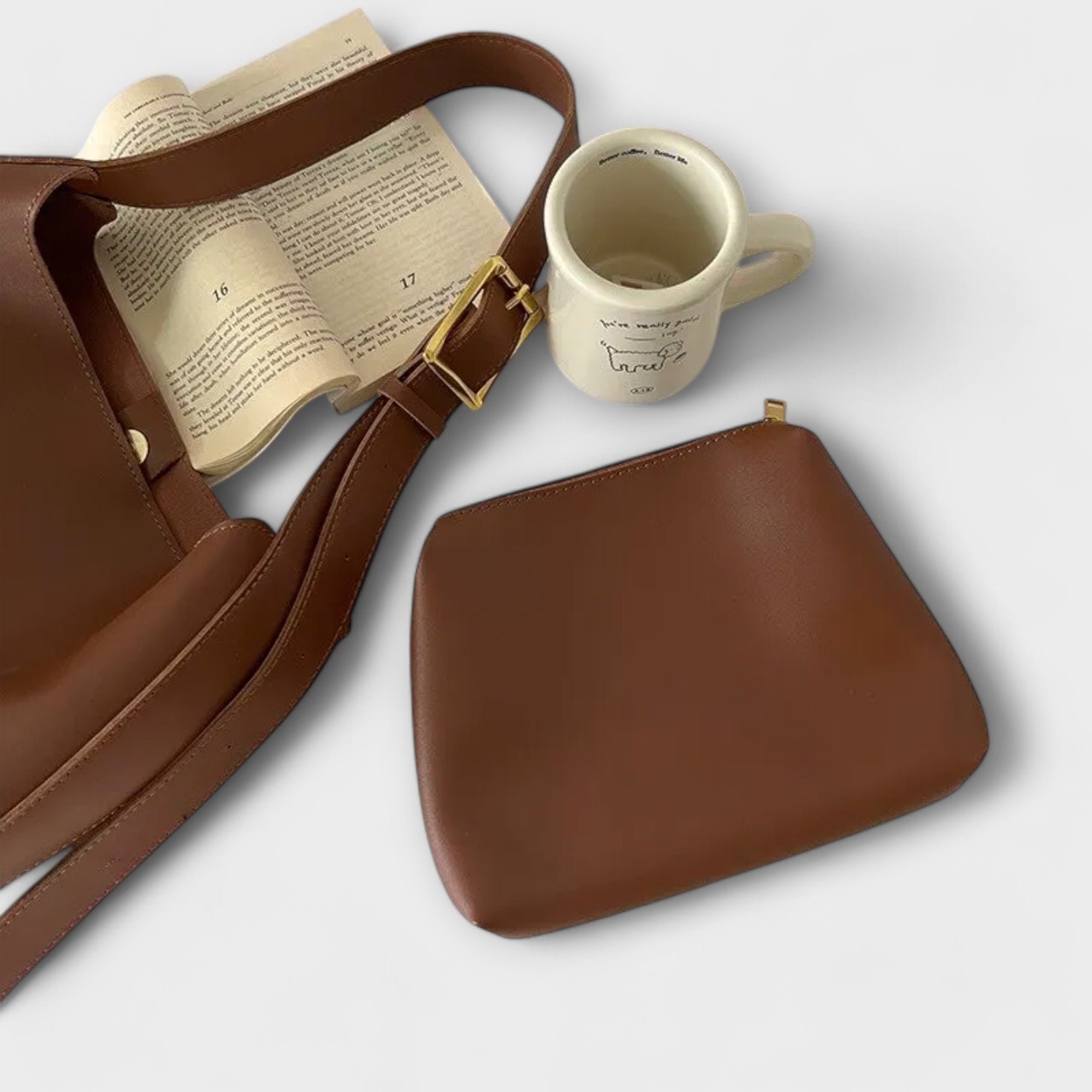 Bolsa de ombro elegante feminino