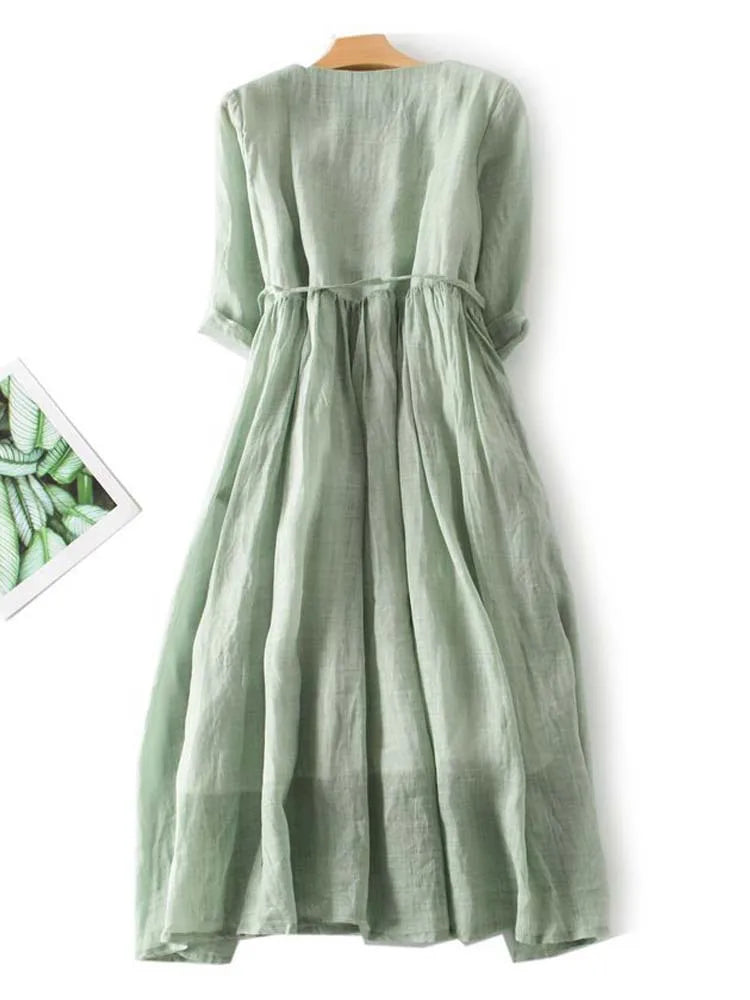 Vestido Longo Minimalista feminino