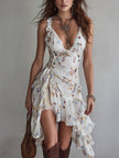 Lívia | Vestido Floral Assimétrico
