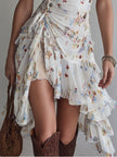 Rebeca | Vestido floral de alças finas