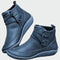Botins ortopédicos de couro premium feminino