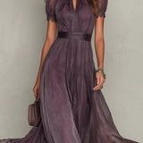 Diana | Vestido Maxi Fluido com Detalhes Delicados