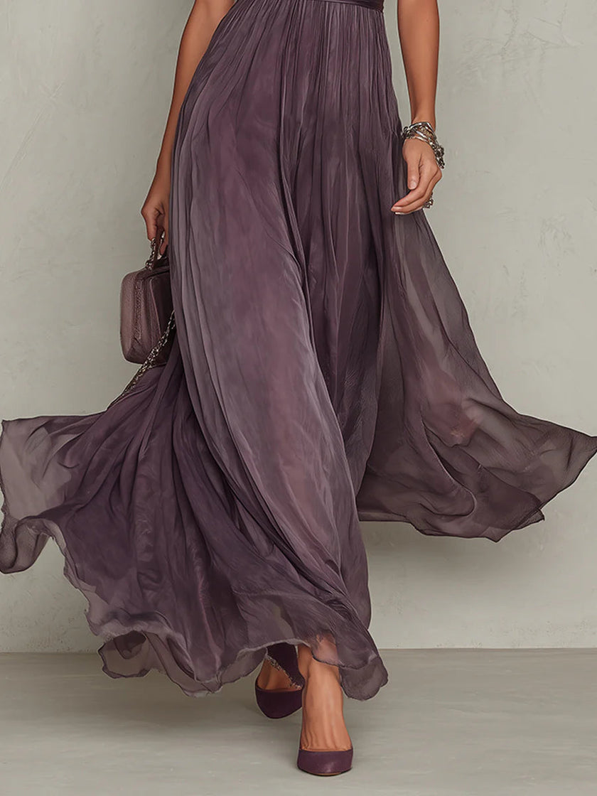 Ariana | Vestido maxi com renda delicada