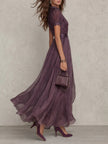 Ariana | Vestido maxi com renda delicada
