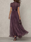 Ariana | Vestido maxi com renda delicada