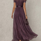 Diana | Vestido Maxi Fluido com Detalhes Delicados