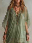 Tália | Vestido mini em chiffon com camadas