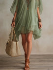 Tália | Vestido mini em chiffon com camadas