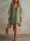 Tália | Vestido mini em chiffon com camadas