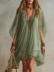 Tália | Vestido mini em chiffon com camadas