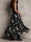 Naíra | Vestido maxi floral cai-cai