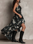 Naíra | Vestido maxi floral cai-cai