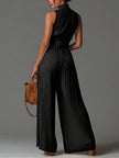 Ivana | Macacão preto de perna larga