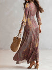 Cássia | Vestido maxi com estampado paisley