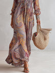 Cássia | Vestido maxi com estampado paisley