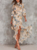 Débora | Vestido maxi floral assimétrico