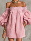 Violette | Vestido curto de ombros descobertos