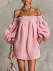 Violette | Vestido curto de ombros descobertos