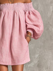 Violette | Vestido curto de ombros descobertos