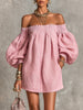 Violette | Vestido curto de ombros descobertos