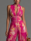 Isadora – Macacão Floral Fluido
