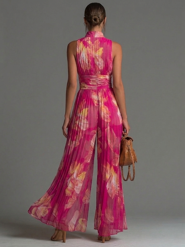 Isadora – Macacão Floral Fluido