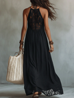 Fabiana | Vestido maxi boho com renda