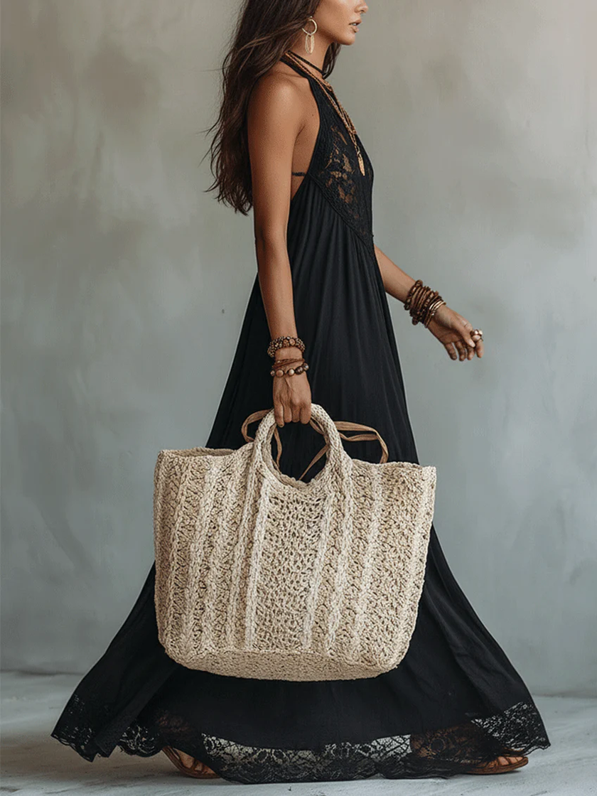Fabiana | Vestido maxi boho com renda