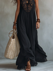 Fabiana | Vestido maxi boho com renda