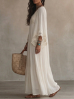 Bianca | Vestido maxi romântico com renda