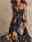 Júlia | Vestido maxi floral de alças