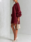 Alina | Vestido mini com punhos florais