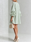 Alina | Vestido mini com punhos florais