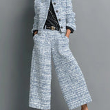 Conjunto Mirelle em tweed com elegância sofisticada