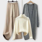 Conjunto casual de 3 peças feminino