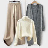 Conjunto casual de 3 peças feminino