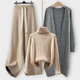 Conjunto casual de 3 peças feminino